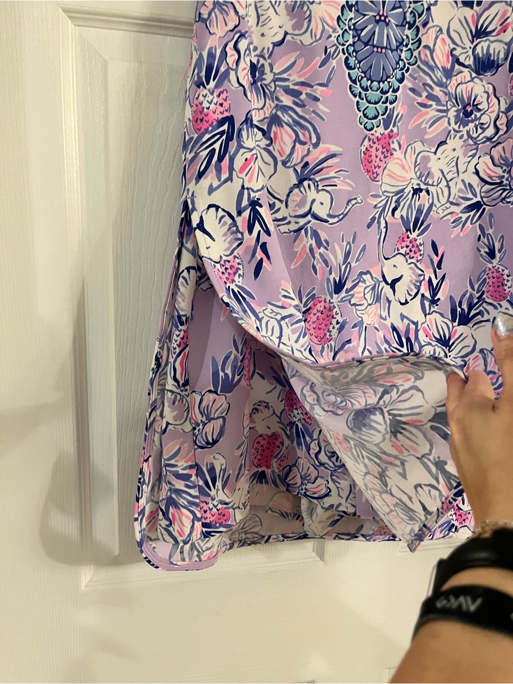 Lilly Pulitzer Size 6 Trunks In The Air Ronnie Shift Romper Light Lilac Elephant - Picture 6 of 11